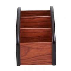 木质创意笔筒商务时尚办公桌面学生复古木制笔筒收纳高档办公送礼