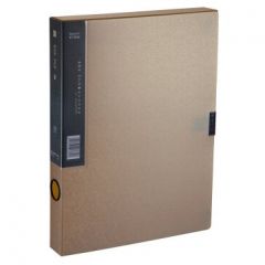 齐心 MC-35 美石系列 1.5寸档案盒 35mm 土豪金